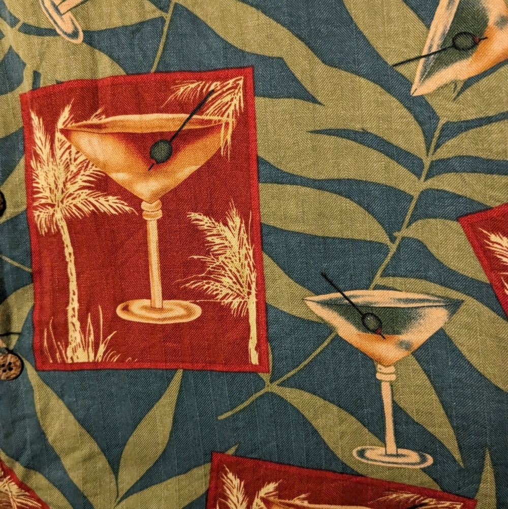 Banana Cabana Martini Time Button Down - Picture 6 of 6
